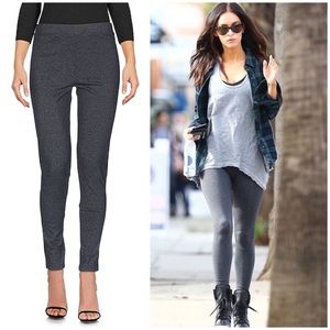 David Lerner Basic Legging in Heather Charcoal Gray Size Small Tights